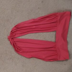 Low cut halter with band